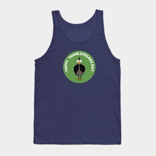 "ThanksVegans" Turkey Tee: A Twist on Thanksgiving! Tank Top